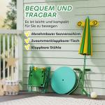 Trädgårdsmöbler för Barn med Stolar, Bord och Parasoll, Bee Design, Grön+Gul