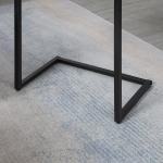 Häckbord, Sidobord, Set om 3, Industriell Design, Stålstomme, Brun + Svart, 45 x 30 x 60 cm
