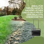 Gräsmattrulle med U-Handtag 32 Cm Diameter 38 L Vatten eller 62 Kg Sand Metall Svart 57 X 32,5 X 107 Cm