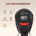 Roddmaskin Hemmagym 2 i 1 Svart Stål och Plast för Konditionsträning Träningsmaskin med 12 Motståndsnivåer och LCD Display Hopfällbar