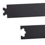 Skjutdörrsbeslag Komplett Set, Monteringssats för Skjutdörr med Skena och Rullar, Robust System i Kolstål, Svart, 200 x 40 cm