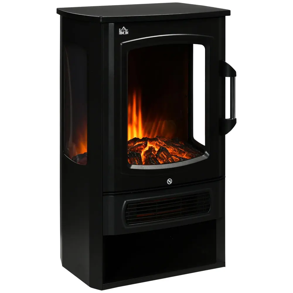 Elektrisk Kamin i Trälook Värmare 44,5 x 32 x 74 Cm