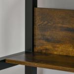Skrivbord i Industriell Design, Robust Datorbord med Hyllor, Stilig Arbetsplats för Hemmakontoret, Rustik Brun, 120 x 60 x 85 cm