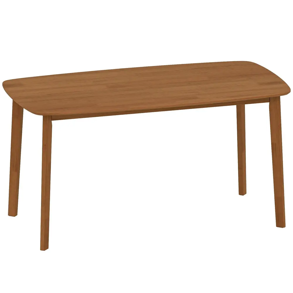 Matbord i Lantlig Stil med Lackerad Yta i Trä 150x80 Cm