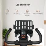 Ergometer med Justerbart Motstånd, upp till 120 kg, Stål, 103 x 53 x 100–114 cm, Vit/Svart