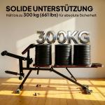 Träningsbänk Justerbar Röd och Svart Stål för Hemmagym Multifunktionell Bänkpress med Bencurl och Preacher Curl Maxbelastning 300 kg