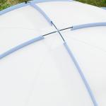 Lusthus Paviljong Event Shelter Blå av Polyester och Metall för Camping och Festival Vattenavvisande Partytält 3,5 x 3,5 m