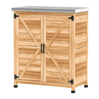 Trädgårdsskåp med Intern Hylla 79 x 43 x 92 cm