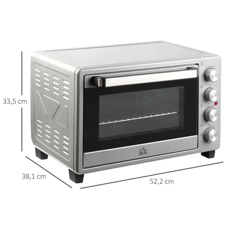 Miniugn 32 l med Bakplåt & Timer 1600 w Silver