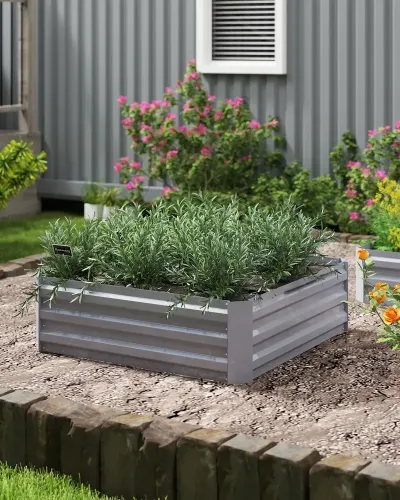 Blomlåda Set 2 Öppen Botten 100 x 100 x 30 cm