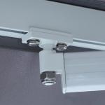 Vikarmsmarkis med Handvev Solskydd för Terrass och Uteplats Justerbar UV-Beständig Polyesterväv Aluminiumstativ Grå 4,5 X 3 M