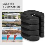 Paviljongfötter 4-pack Vikter med Fäststift och Transportrem för Stabilitet Hållbar och Prisvärd Svart Metall 12 kg